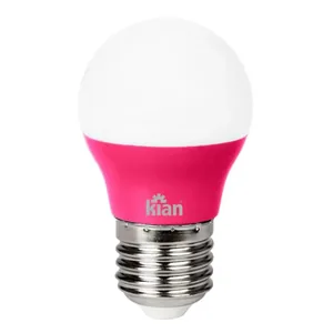Lampada Kian Led Bolinha Biv 3w Rosa