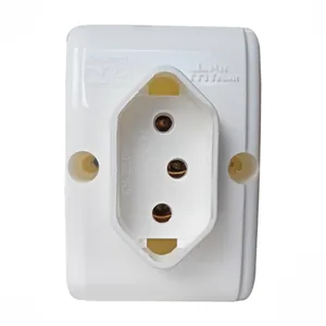 Tomada Mec Tronic 39189 Externa 2p+t Nbr 10a 250v