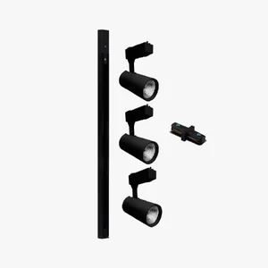 Luminaria Kian 3 Spots 7w C/trilho 1m 3.0k Pt