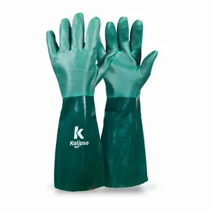 Luva Kalipso Pvc Forrada Verde 45 Cm