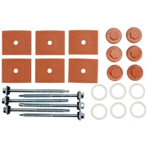 Kit Lux Telhas Fixacao Pvc C/parafuso Comp. C/20