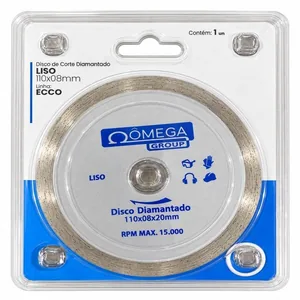 Disco Omega Corte Diamantado Liso 110 X 8mm