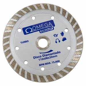 Disco Omega Corte Diamantado Turbo 110 X 8mm