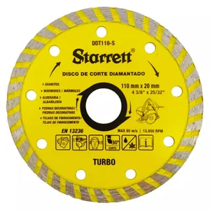 Disco Starrett Corte Diamantado Turbo 110 X 20mm
