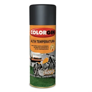 Esmalte Colorgin Alta Temp Pto Fosco 250g 5722