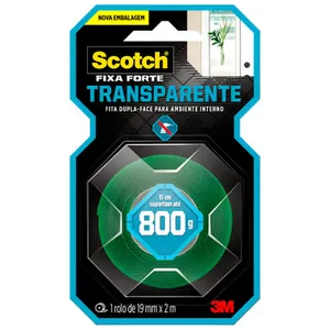 Fita 3m Scotch Fixa Forte Transp 19mm X 2mt
