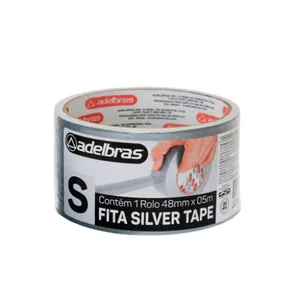 Fita Adelbras Silver Tape 5m 48mm Prata