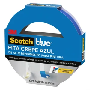 Fita Crepe 3m 2090-ep 18mm X 50m Azul