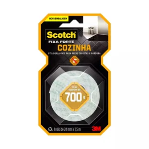 Fita 3m Scotch Fixa Forte Cozinh 24mm X 1.5mt