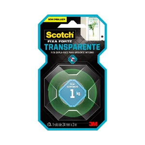 Fita 3m Scotch Fixa Forte Transp 24mm X 2mt