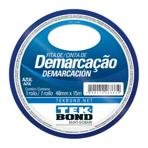 Fita Tekbond Demarcacao Azul 48mm X 15m