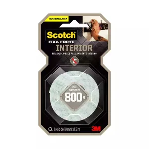 Fita 3m Scotch Fixa Forte 19mmx1.5m Espuma