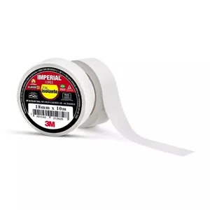 Fita Isolante 3m 18mm X 10m Branco